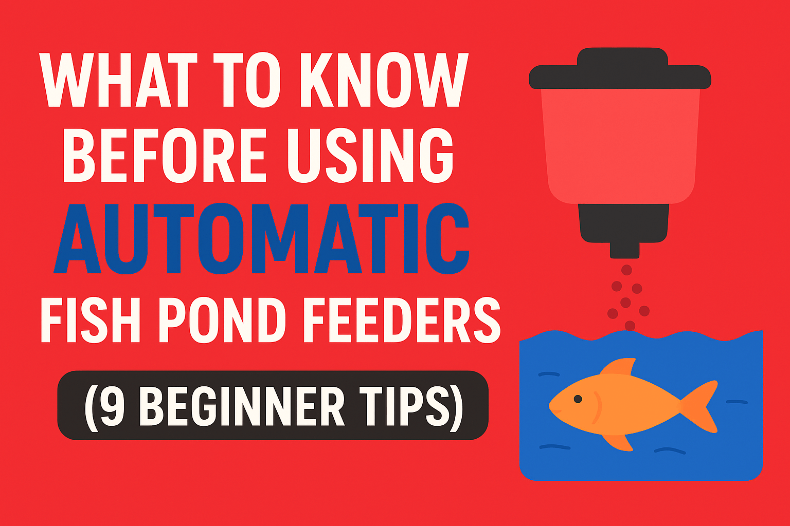 Automatic Fish Pond Feeder Beginner Tips