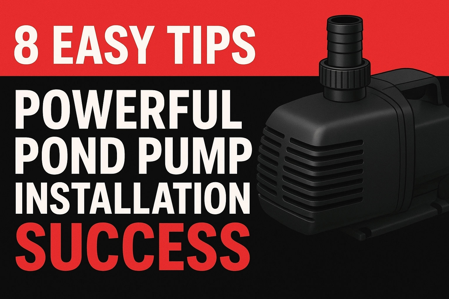 Pond Pump Installation Success