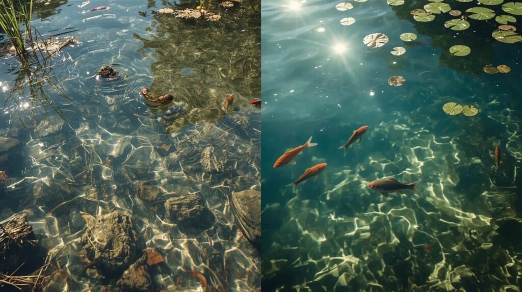 Before and After Pond Cycling Comparison