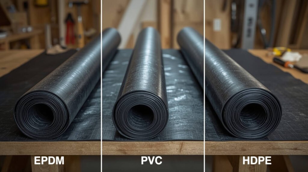 EPDM vs PVC vs HDPE Compared