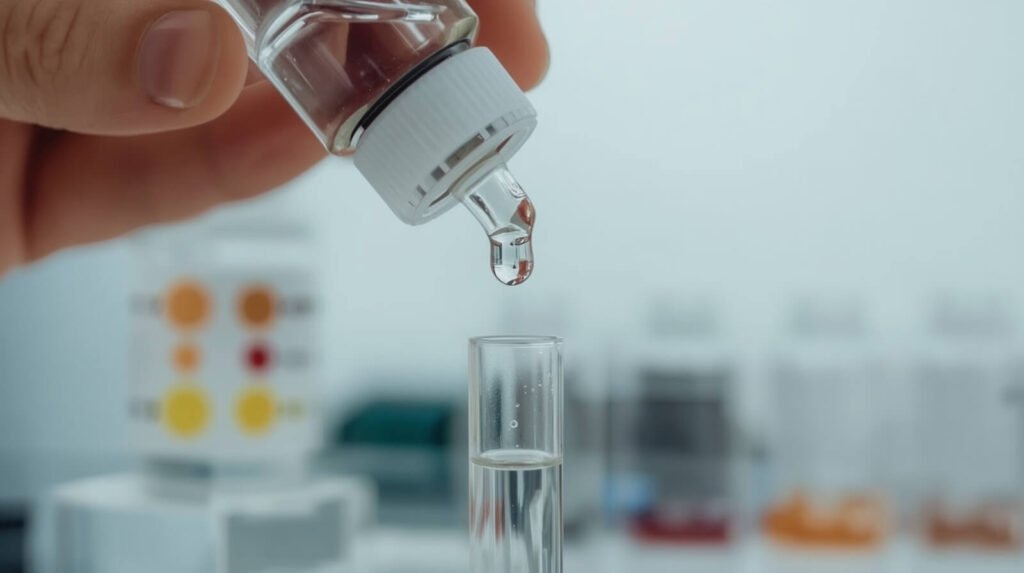 Holding API reagent bottles straight up