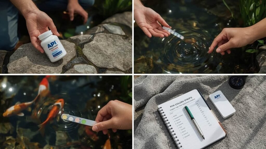 How to Use the API Pond 5 IN 1 pond Test Strips