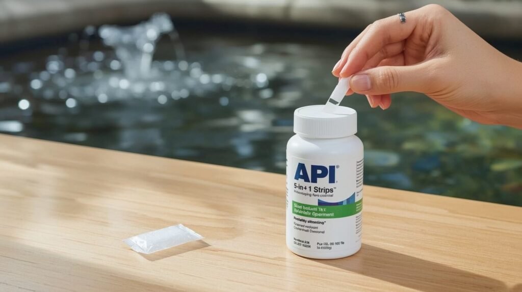 Keep the API Pond 5 IN 1 pond Test Strips Dry and Sealed