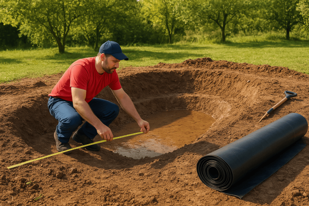 Precision in Progress – Measuring for a Perfect Pond Build