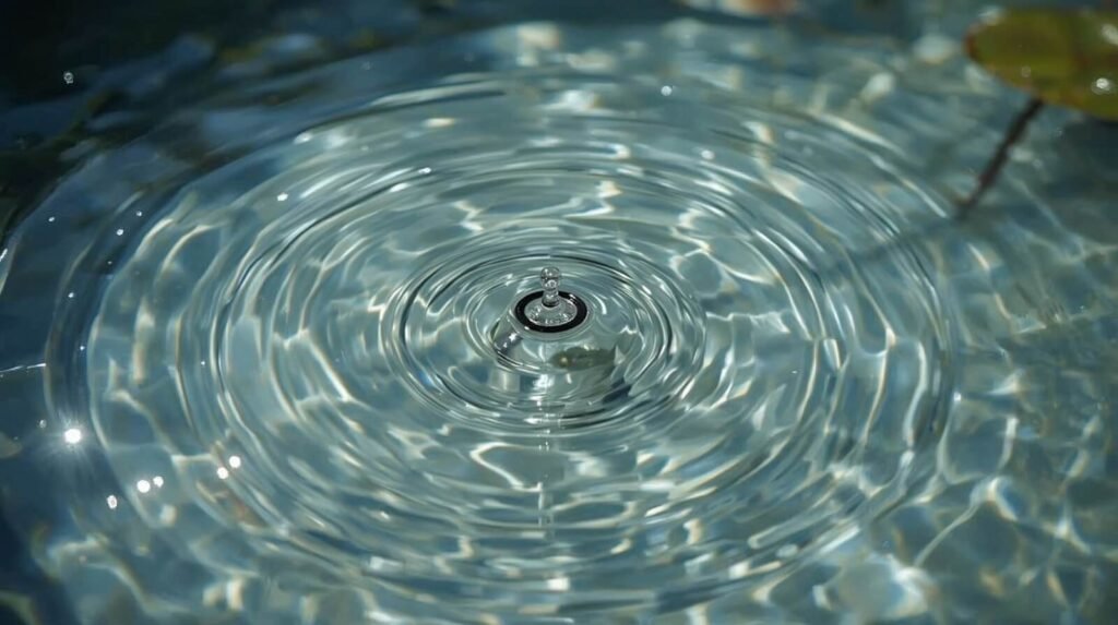Surface Ripples from Active Pond Pump