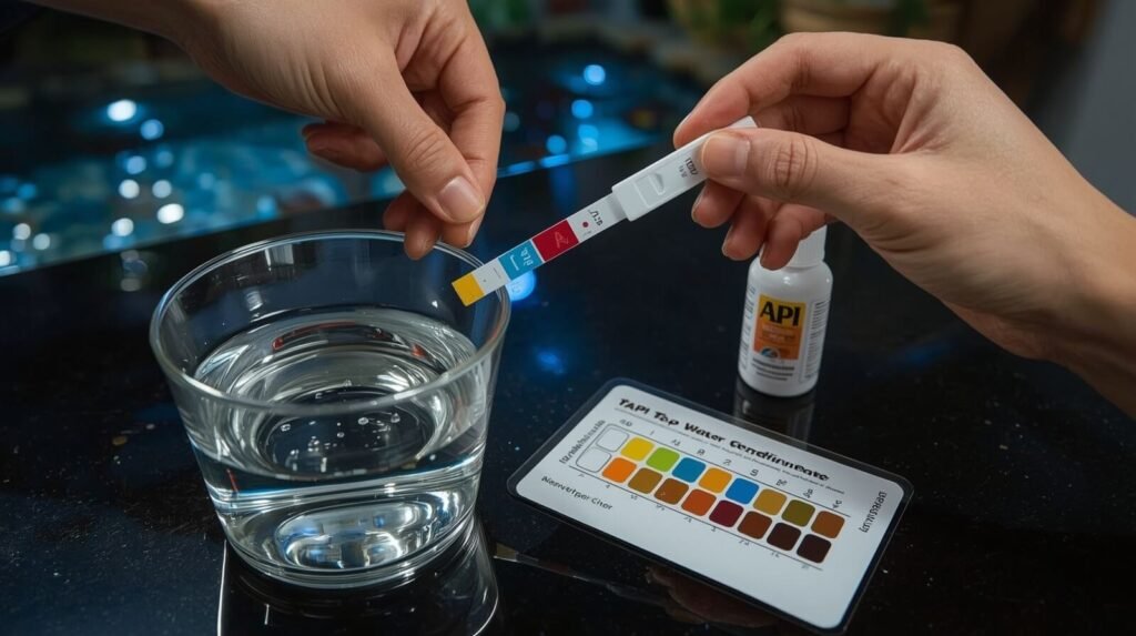 Use the Tetra EasyStrips 6-in-1 Chlorine