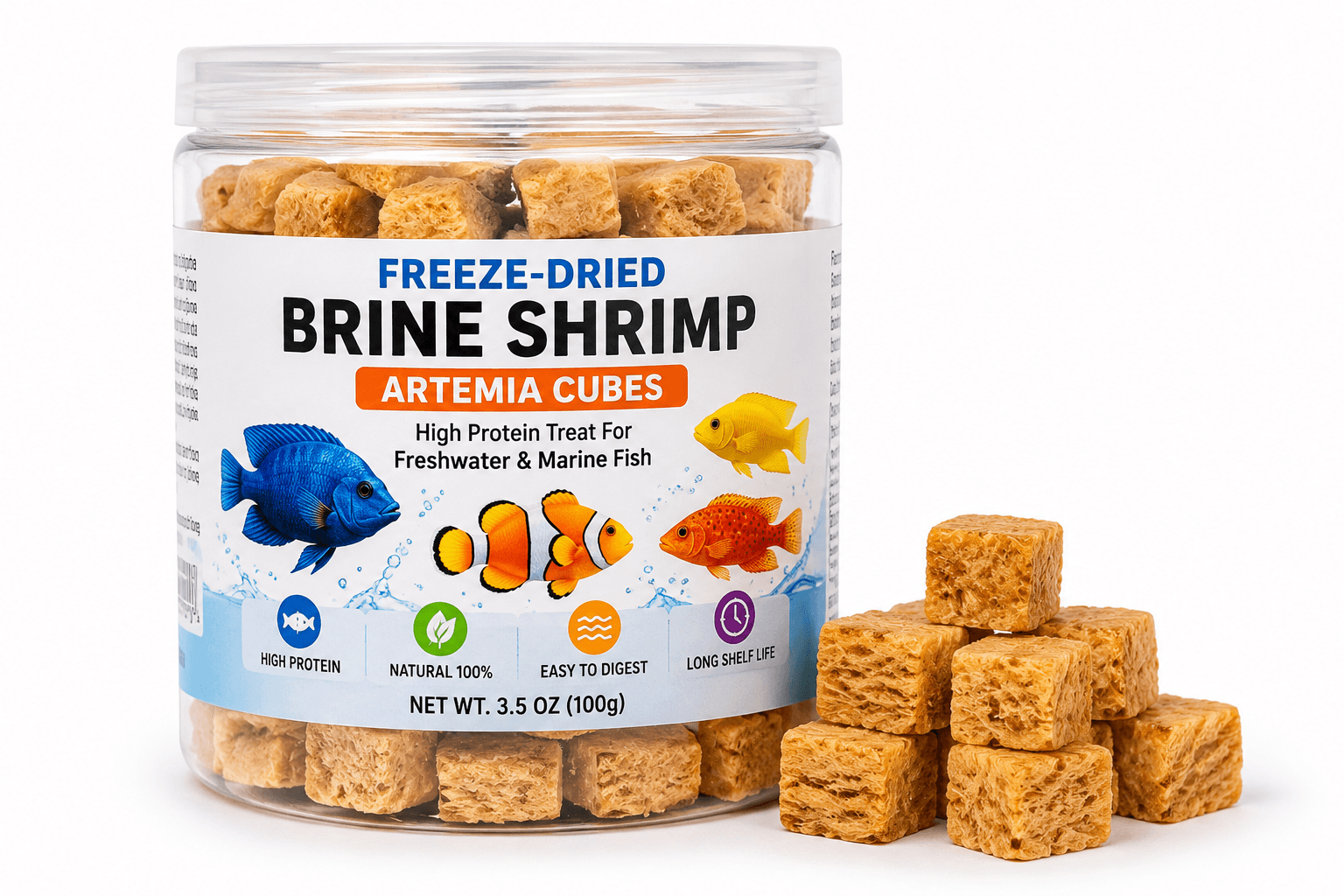 Freeze dried brine shrimp cubes review.