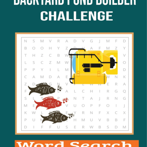 Backyard pond builder Challenge Word Search Backyard pond builder Challenge Word Search